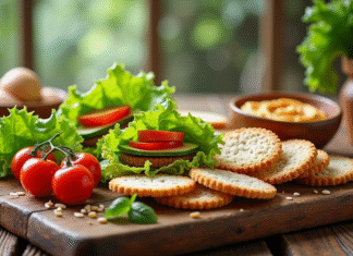 Meilleure alternative au pain : découvrez les options saines et délicieuses ! Table rustique avec alternatives saines aux pains frais